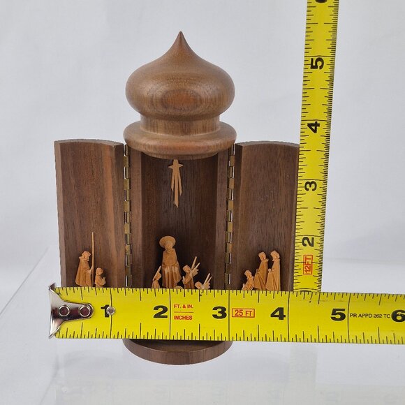 Vintage Lang Oberammergau Passion Hand-Carved Wood Creche Nativity Germany - Picture 16 of 16